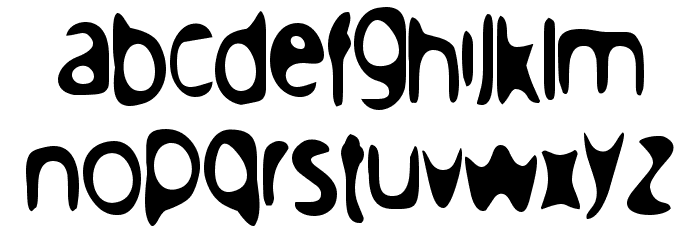 PeaceNow Basic Schriftart Kleinbuchstaben