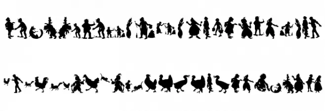 PeaceOnEarth خط أحرف صغيرة