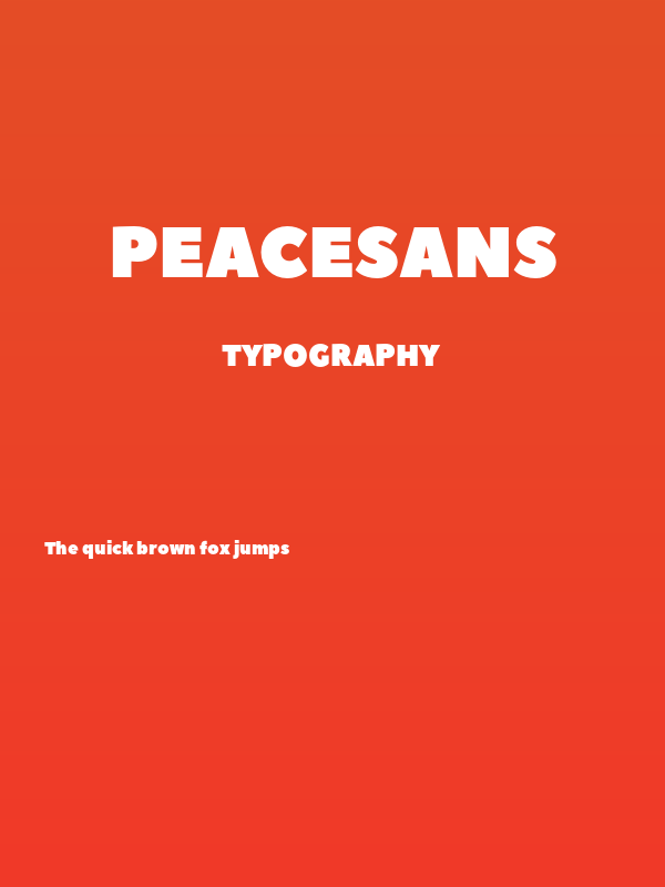 PeaceSans Poster