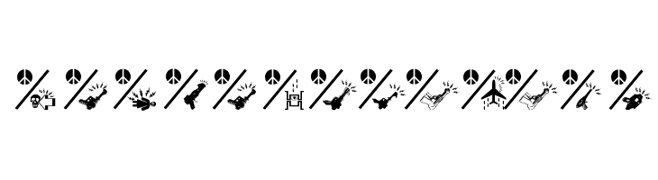 PeaceThruGuns  Frei Schriftart Herunterladen