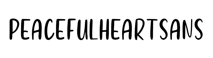 Peaceful Heart Sans  フリーフォントのダウンロード