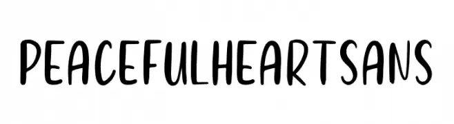 Peaceful Heart Sans  Descarca Fonturi Gratis