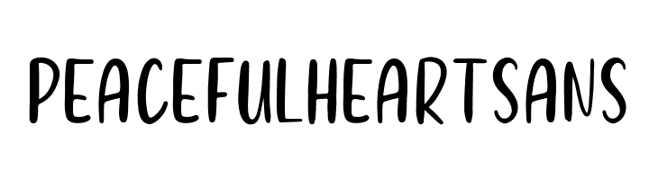 Peaceful Heart Sans  フリーフォントのダウンロード