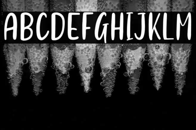 Peaceful Heart Sans Font examples