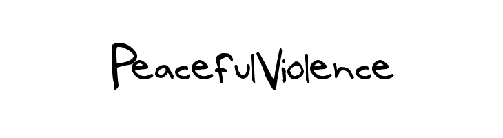 PeacefulViolence  免费字体下载