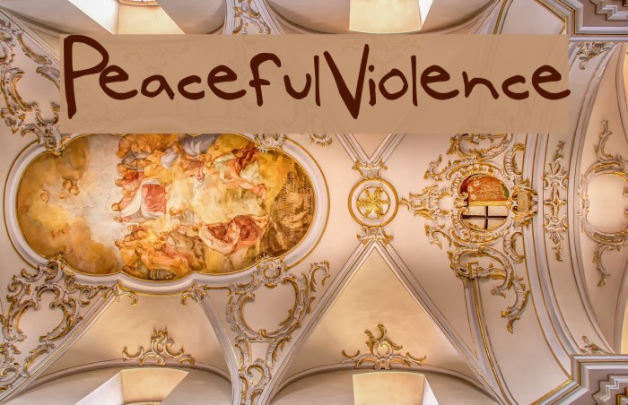 PeacefulViolence Font examples
