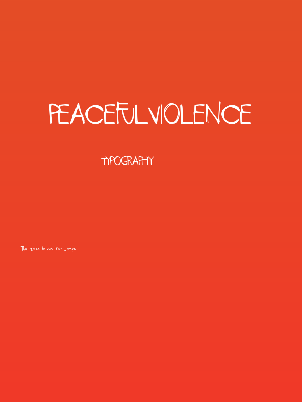 PeacefulViolence Poster