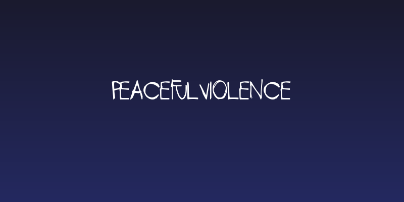 PeacefulViolence Social Header