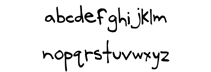 PeacefulViolence Font LOWERCASE