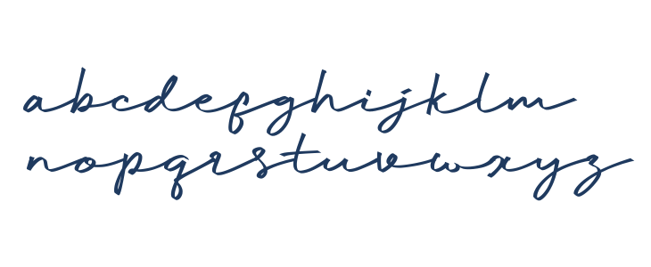 Peacelove Calligraphy Lowercase