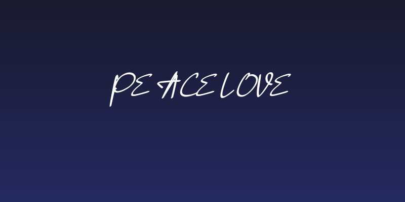 Peacelove Social Header