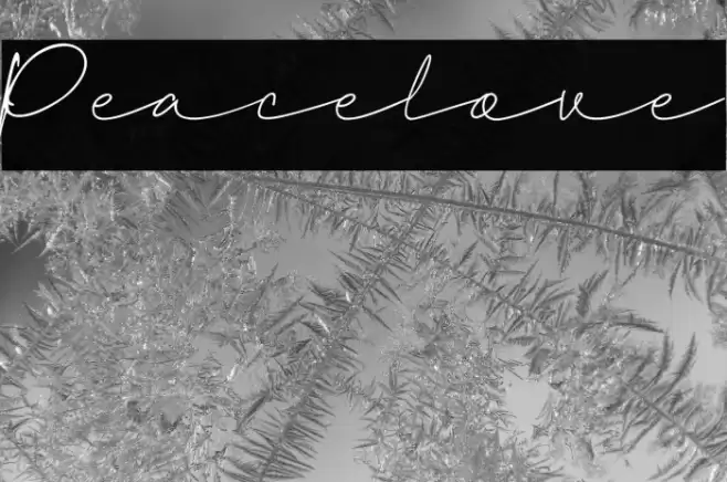 Peacelove Font examples