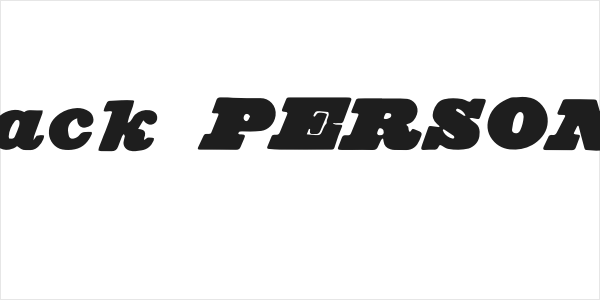 Peacemaker Black PERSONAL USE Italic Logo