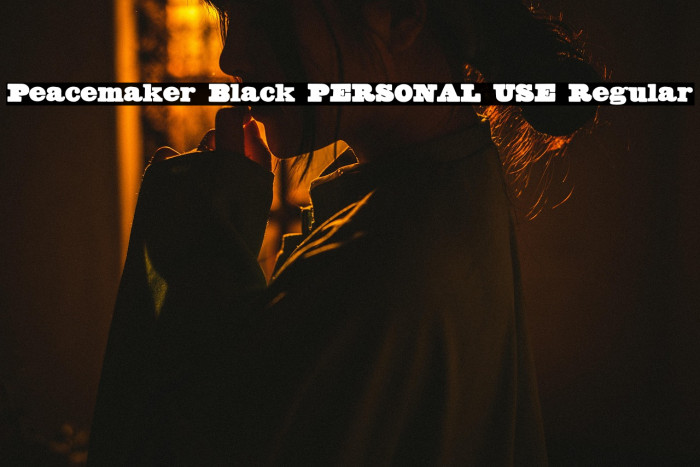 Peacemaker Black PERSONAL USE Regular Example 1