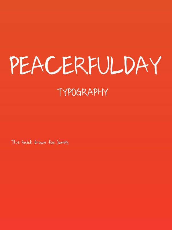 PeacerfulDay Poster