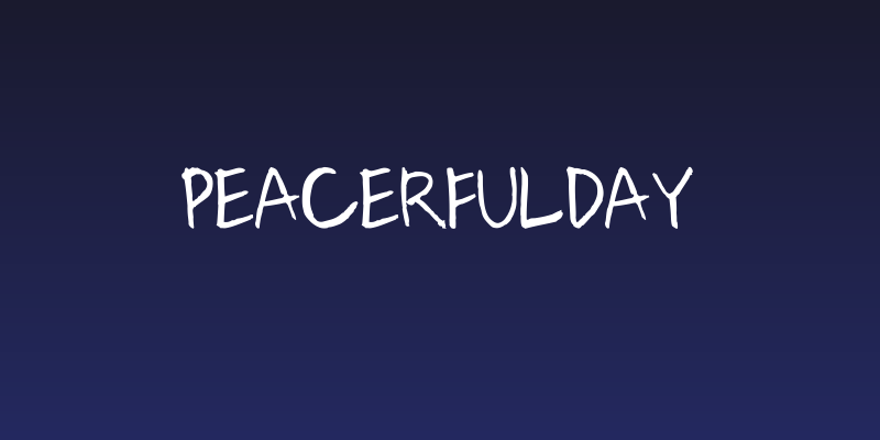PeacerfulDay Social Header