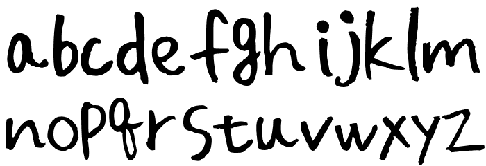 PeacerfulDay Font LOWERCASE