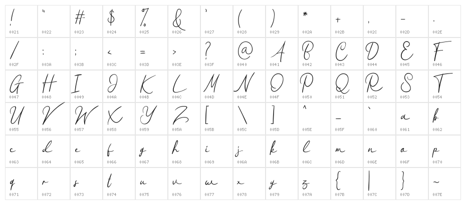 Peach Brown Character Map