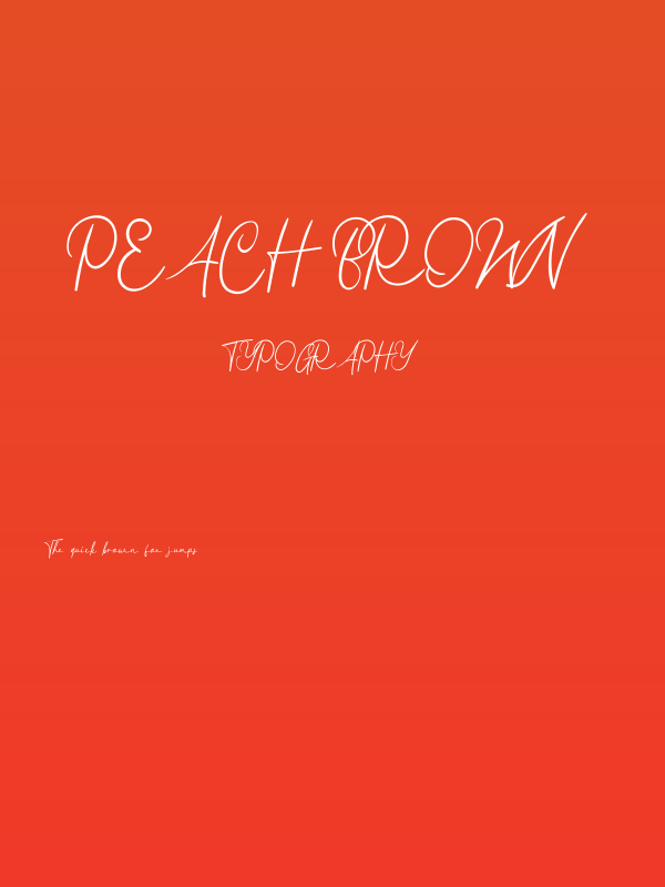 Peach Brown Poster