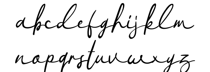Peach Brown Font LOWERCASE