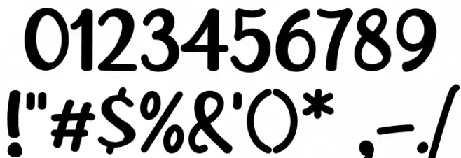 Peach Cake Font OTHER CHARS