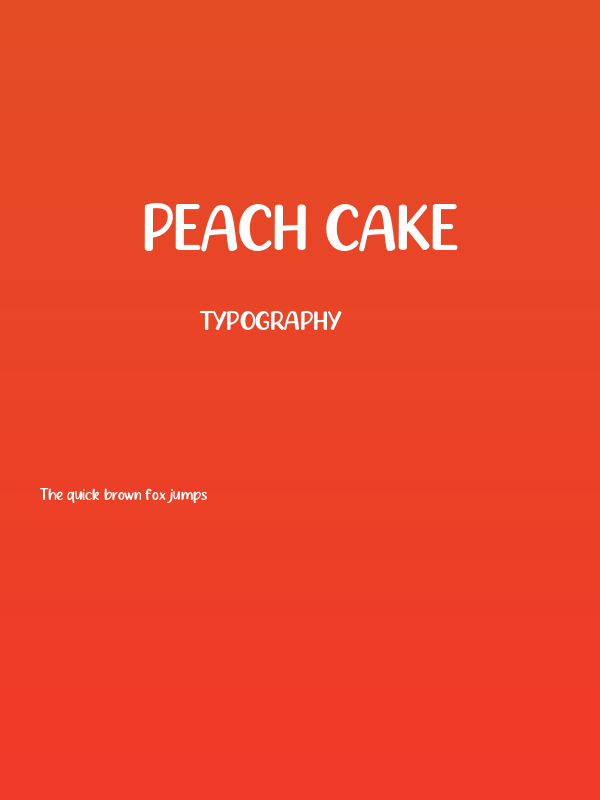 Peach Cake Poster