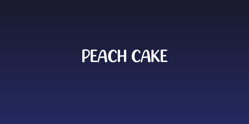 Peach Cake Social Header