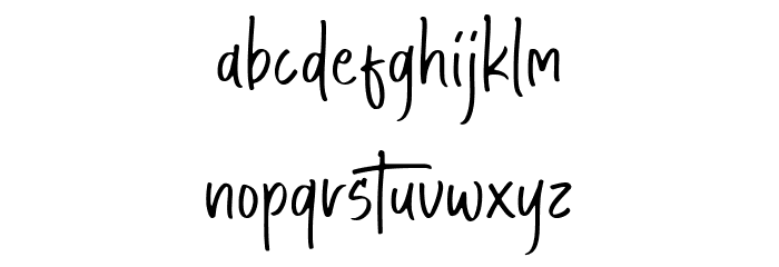 Peach Cakes Font LOWERCASE
