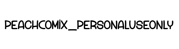 Peach Comix_PersonalUseOnly  Скачать бесплатные шрифты