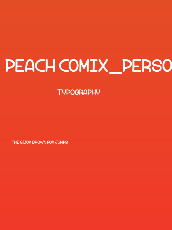Peach Comix_PersonalUseOnly Poster