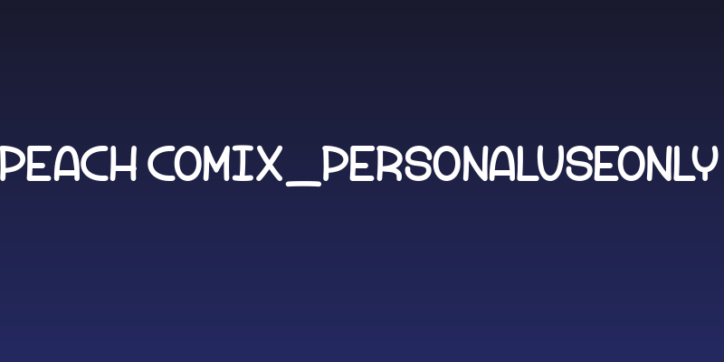 Peach Comix_PersonalUseOnly Social Header