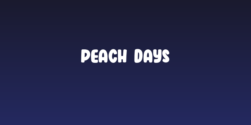 Peach Days Social Header