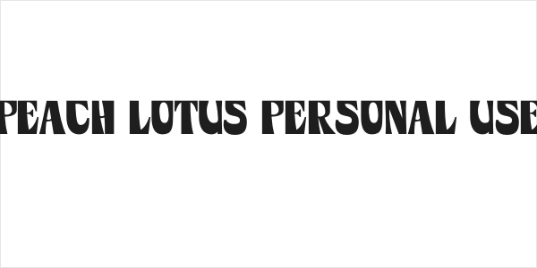 Peach Lotus Personal Use Logo