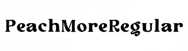 Peach More Regular  Free Fonts Download