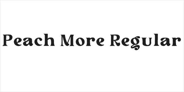 Peach More Regular Logo