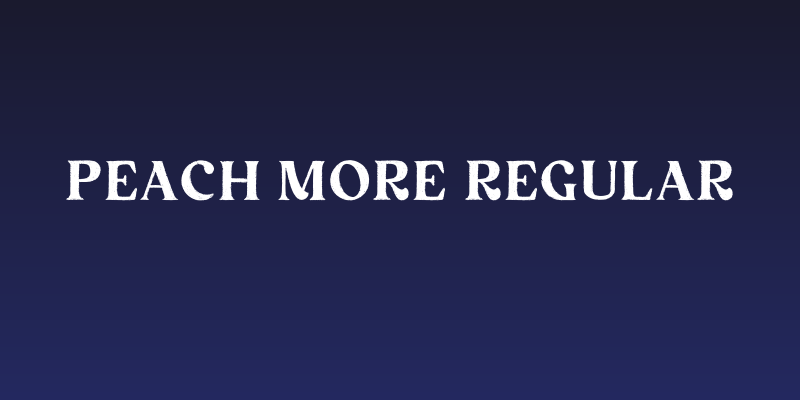 Peach More Regular Social Header