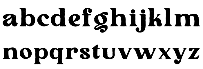 Peach More Regular Font LOWERCASE