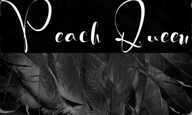 Peach Queen Font examples