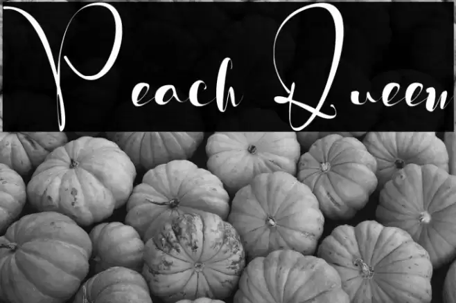 Peach Queen Font examples