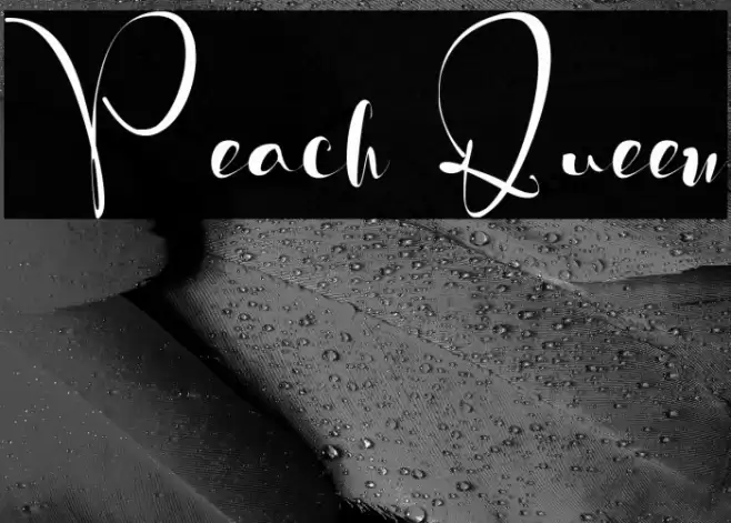 Peach Queen Font examples