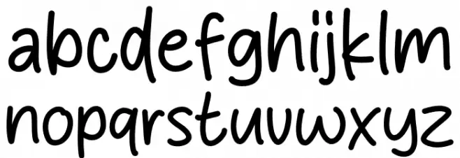 Peach Velvet फ़ॉन्ट लोअरकेस