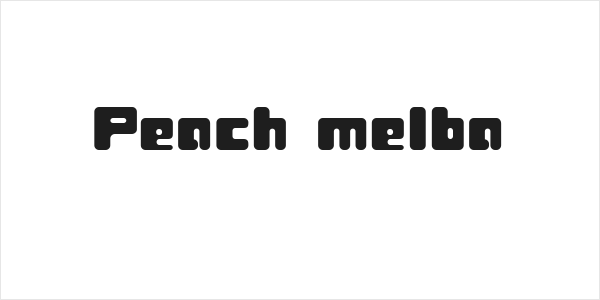 Peach melba Logo