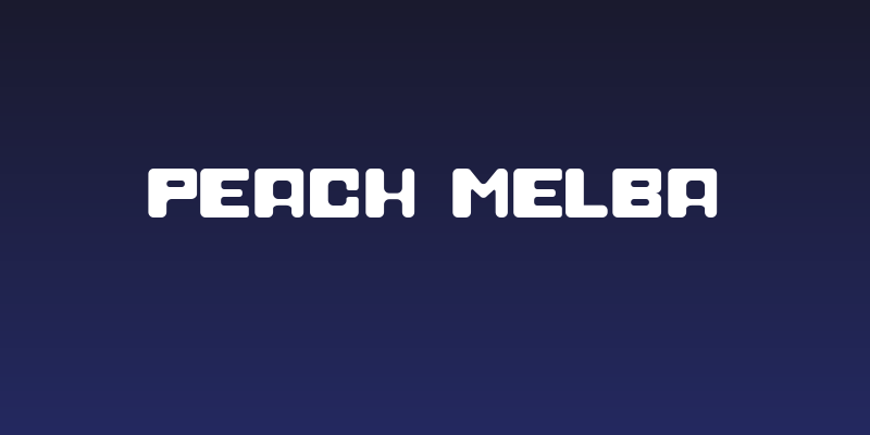 Peach melba Social Header