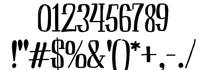 Peach Font OTHER CHARS