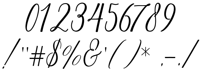 Peach Font OTHER CHARS