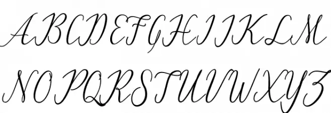 Peach Schriftart Groß