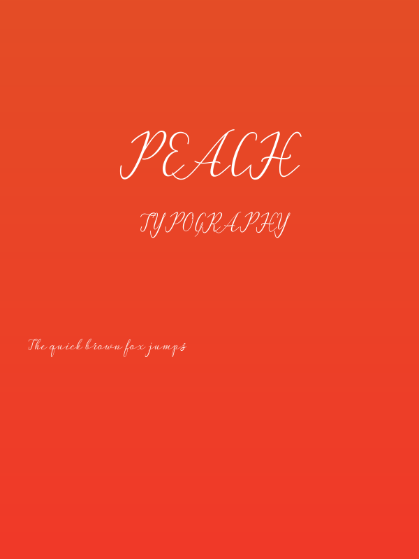 Peach Poster