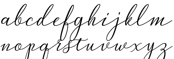 Peach Font LOWERCASE