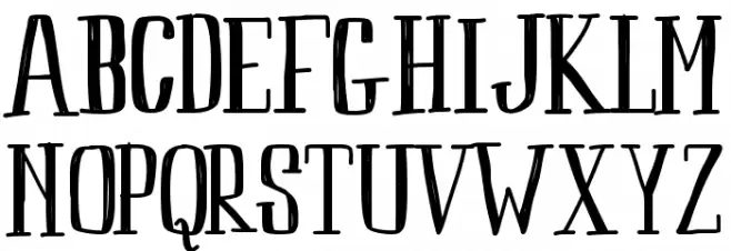 Peach Schriftart Groß