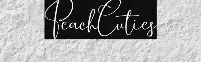 PeachCuties Font examples